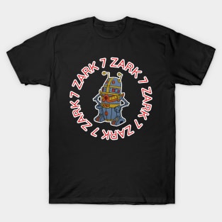 7-Zark-7 from Battle of the Planets - Circle Text T-Shirt